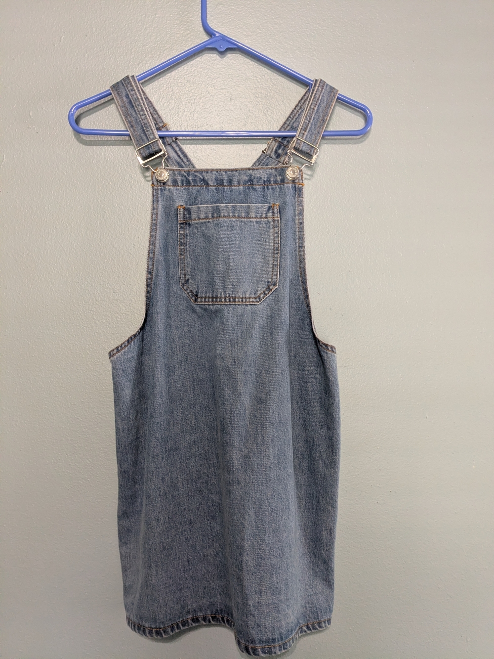 Forever 21 Light Blue Denim Overall Dress